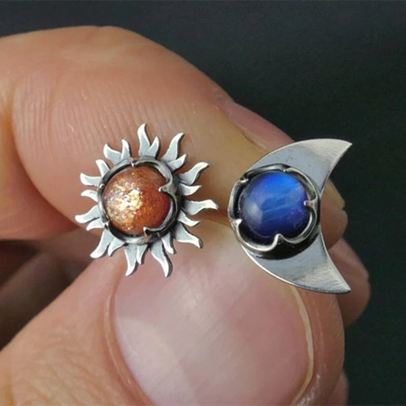 Brincos Sol e Lua