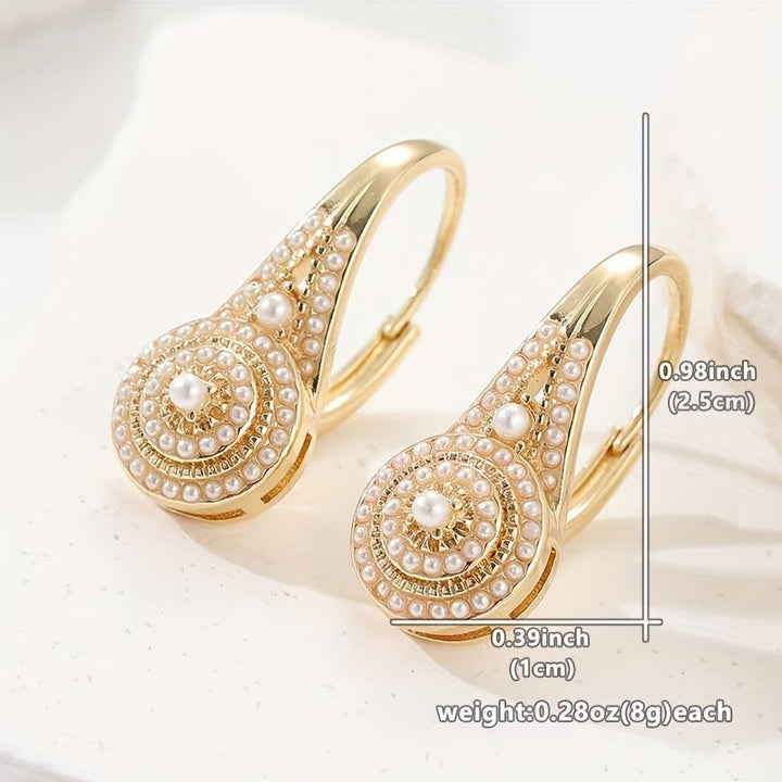 Brincos Elegantes de Pérola em Flor