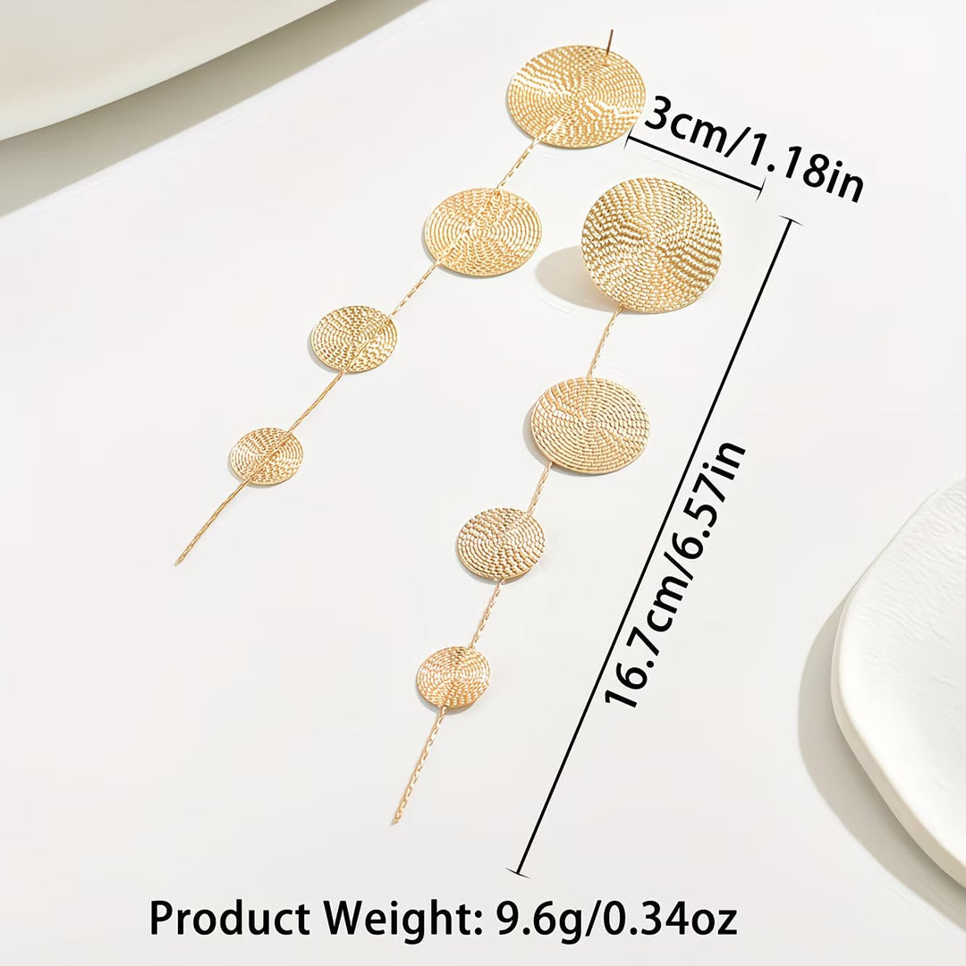 Brincos Gold Circle Instant Showstopper