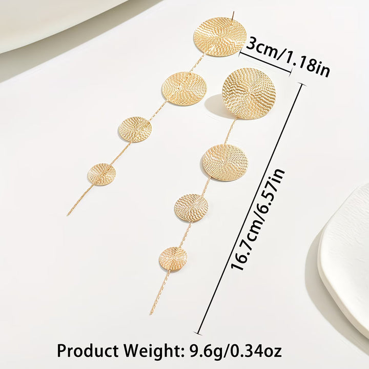 Brincos Gold Circle Instant Showstopper