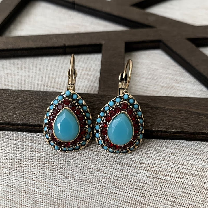 Classic Teardrop Turquoise Earrings