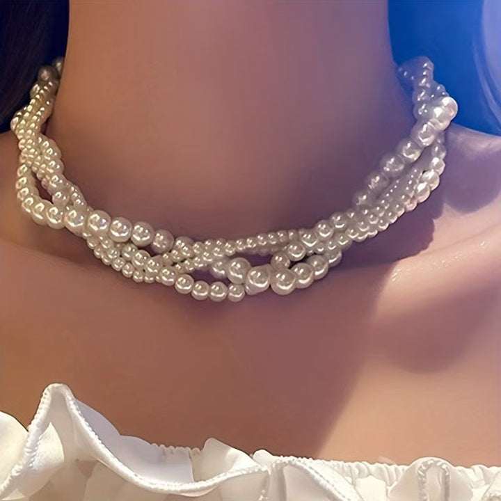 Colar de Pérolas Elegante