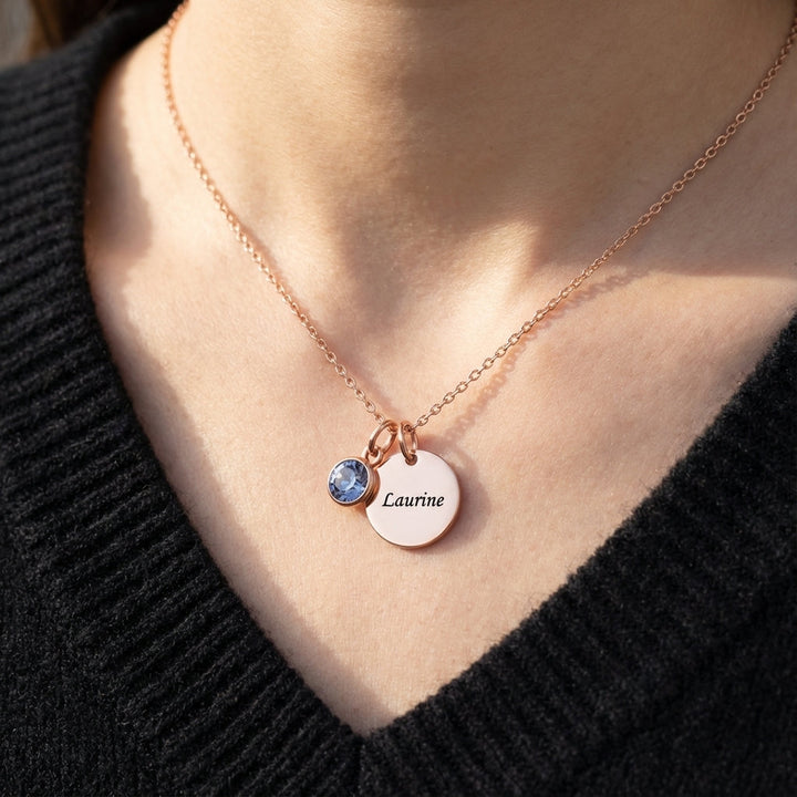 Colar de Nome Personalizado em Rubi