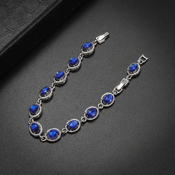 Pulseira Fluida Elegante de Safira