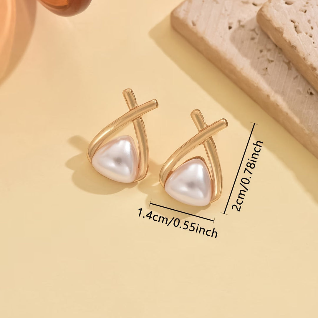 Brincos de Pérola com Design Vintage Elegante