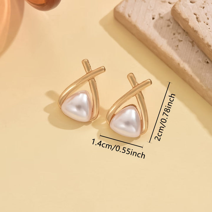 Brincos de Pérola com Design Vintage Elegante