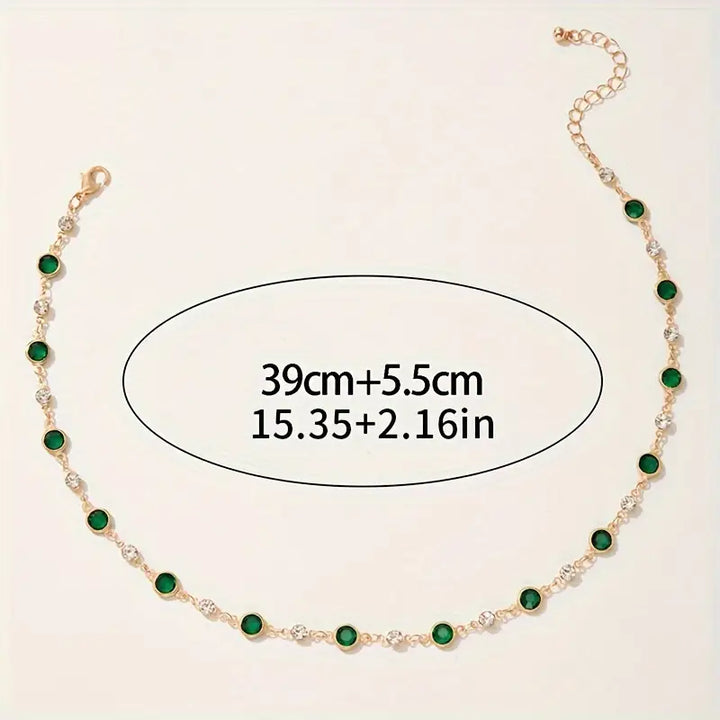 Colar de Cadeia Esmeralda Mayfair