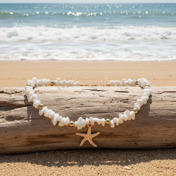 Colar de Estrela do Mar em Pedra Natural