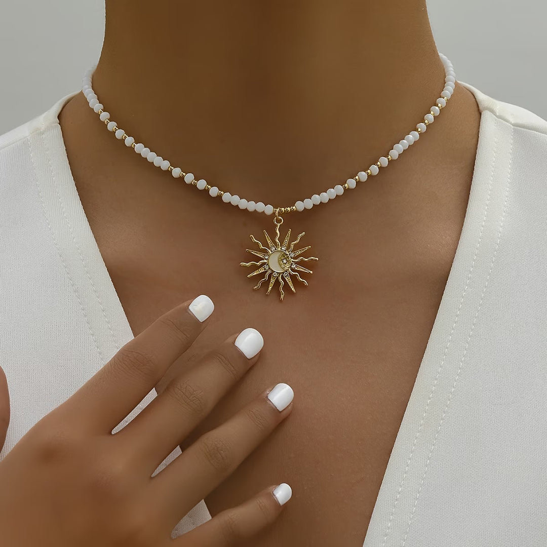 Colar White SunShine