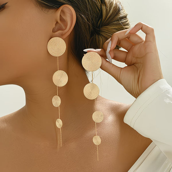 Brincos Gold Circle Instant Showstopper
