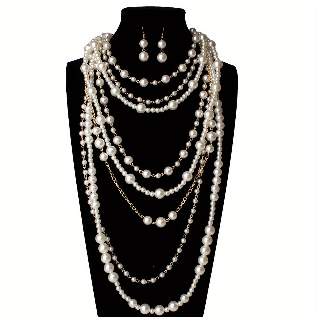Conjunto de Pérolas Boho em Camadas