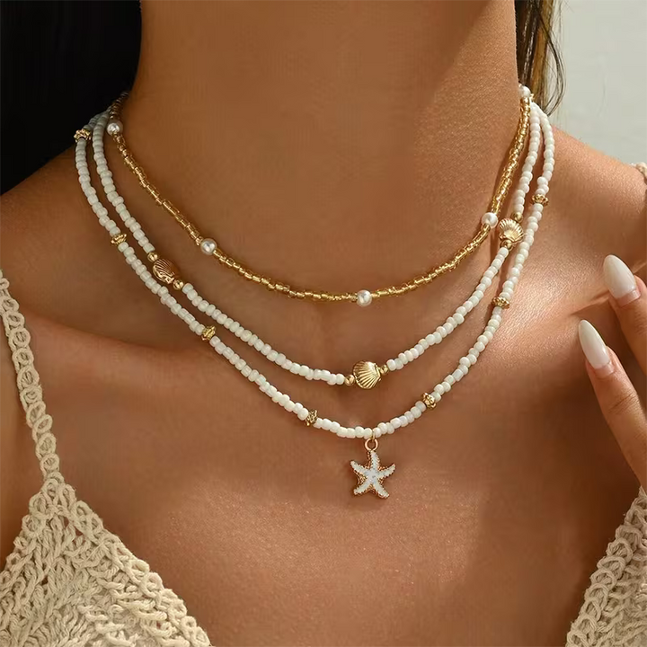 Conjunto de Colar Camadas Costeiras