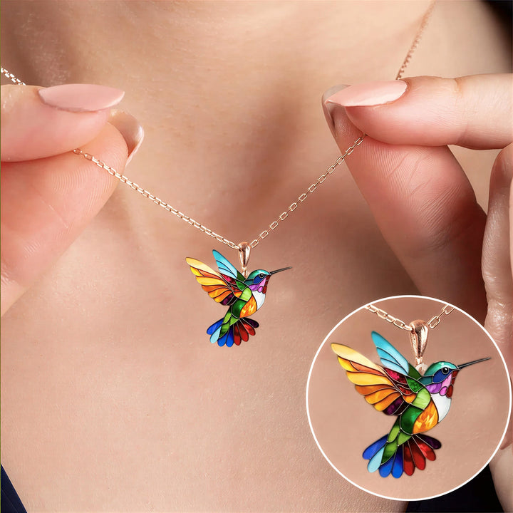 Brinco de Beija-flor Elegante com Colar Grátis | Oferta Limitada