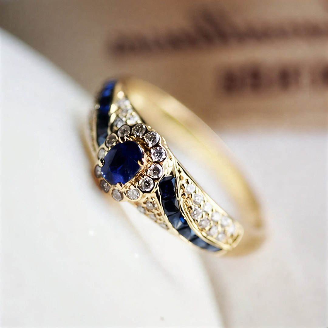 Anel de Safira Vintage