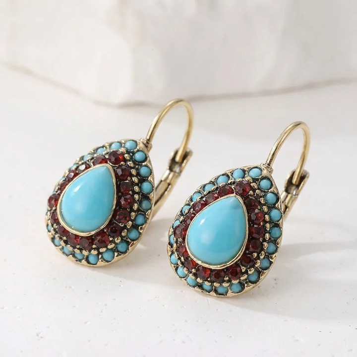 Brincos de Cristal Vintage Elegantes