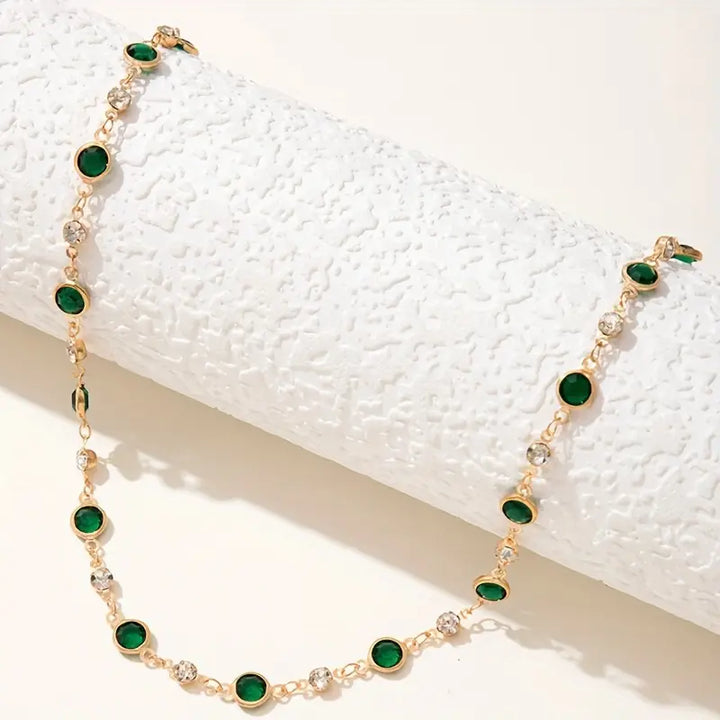 Colar de Cadeia Esmeralda Mayfair