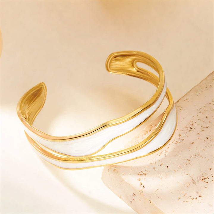 Pulseira de Aço Inoxidável Modern Wave
