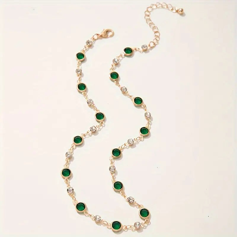 Colar de Cadeia Esmeralda Mayfair