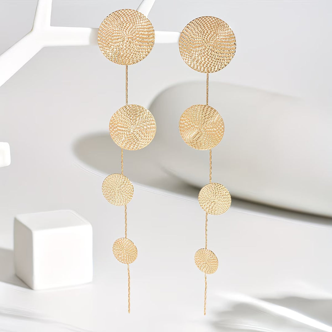 Brincos Gold Circle Instant Showstopper