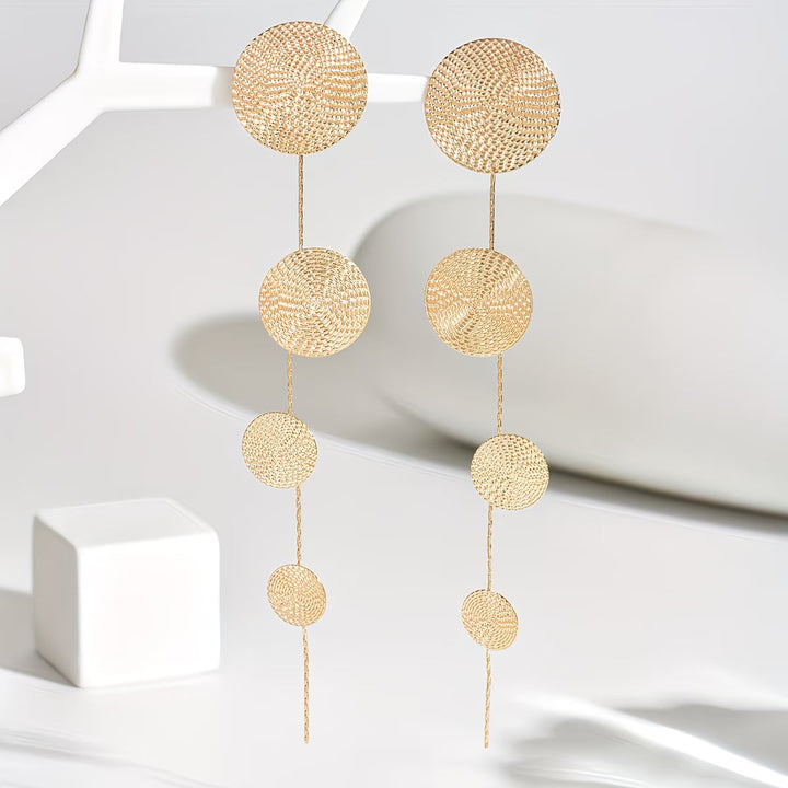 Brincos Gold Circle Instant Showstopper