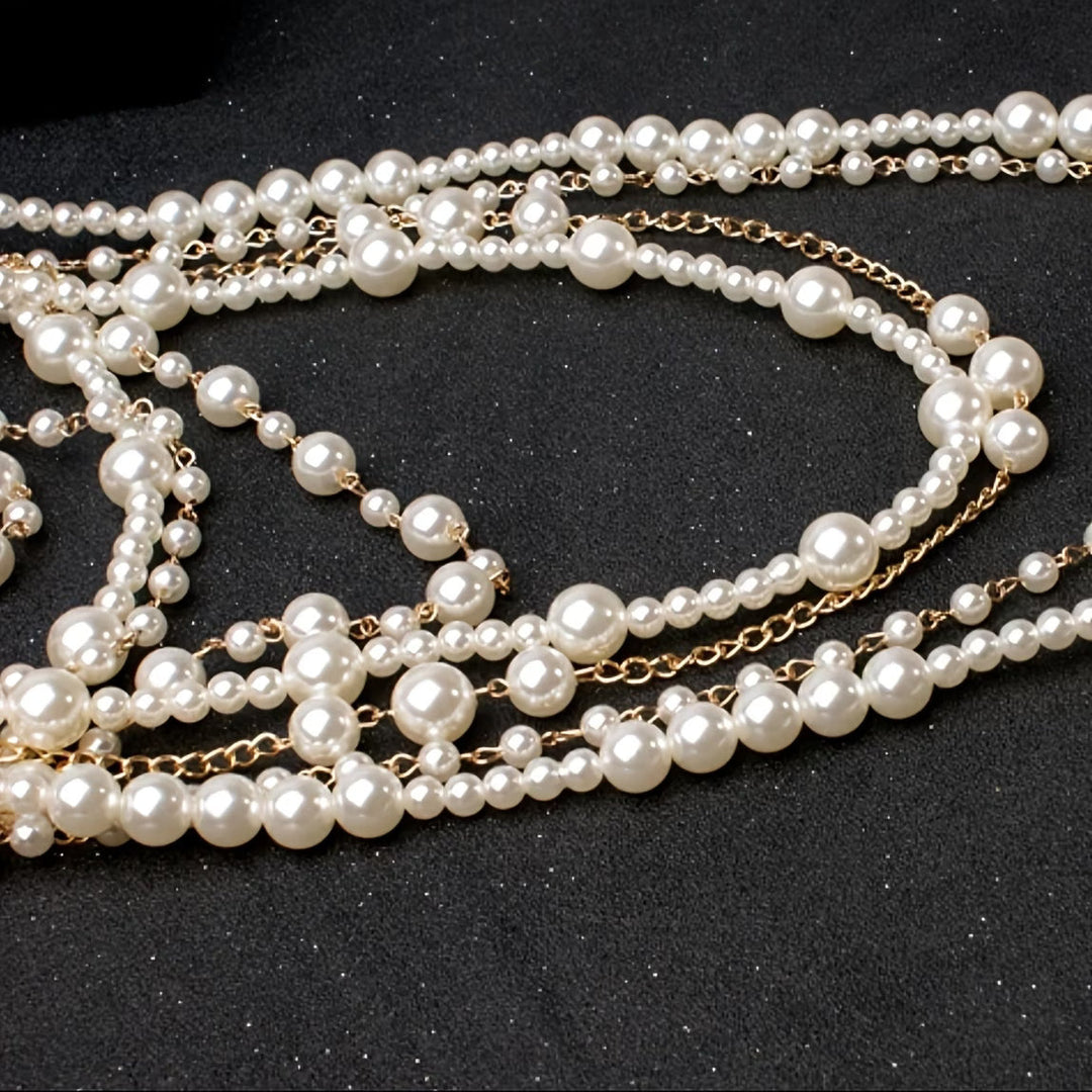 Conjunto de Pérolas Boho em Camadas