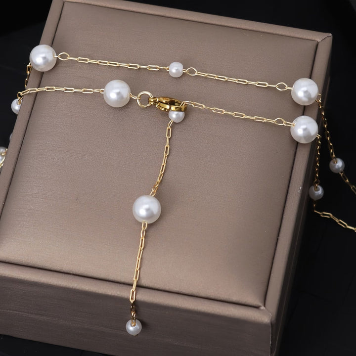 Colar de Pérola Elegante do Céu