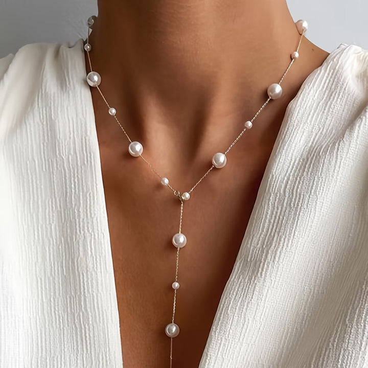 Colar de Pérola Elegante do Céu