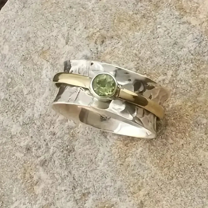 Anel de Banda com Peridoto