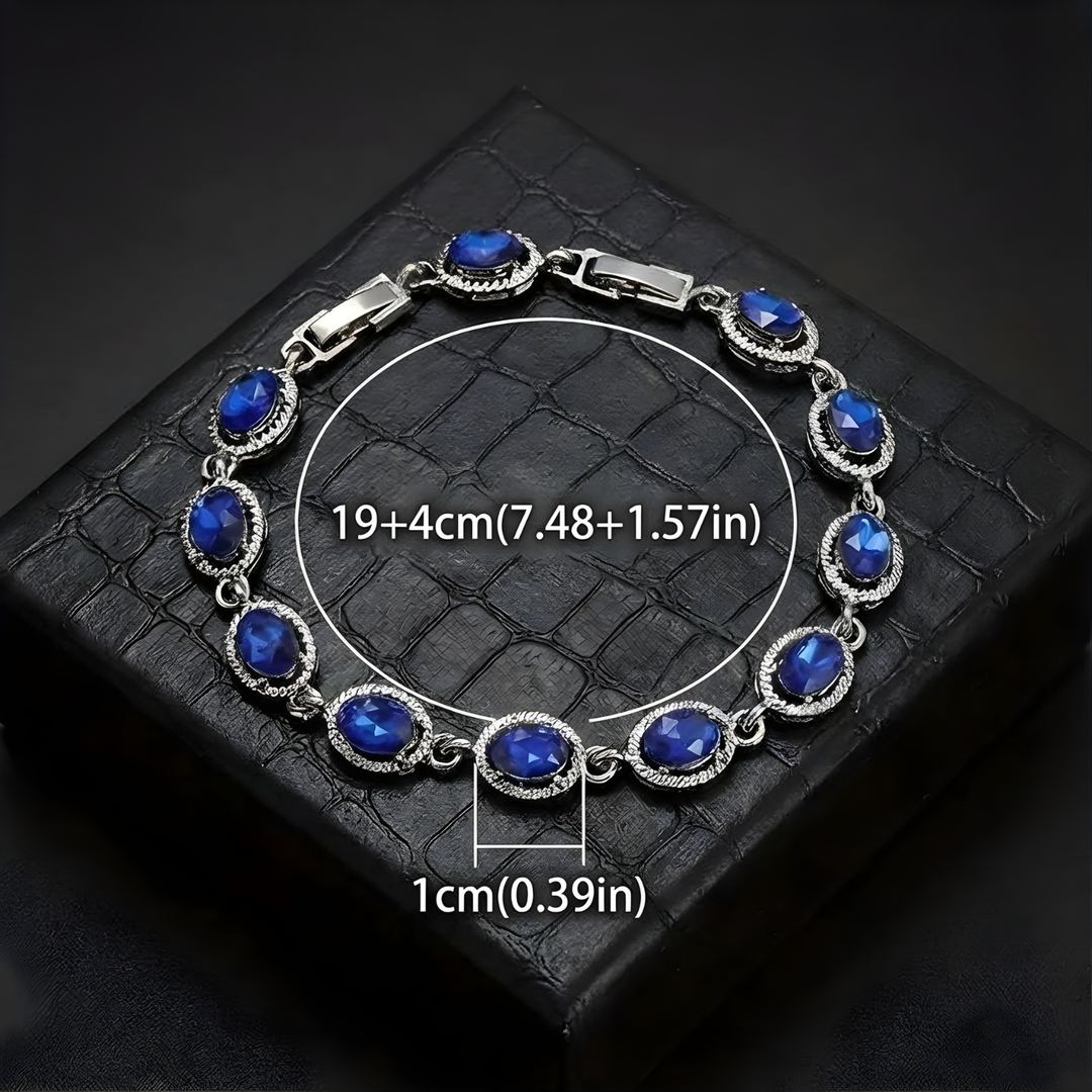 Pulseira Fluida Elegante de Safira