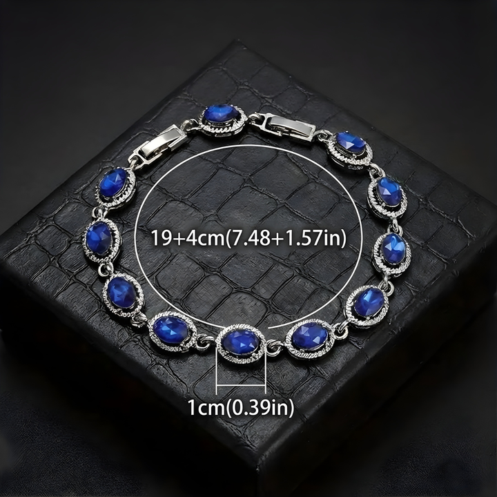 Pulseira Fluida Elegante de Safira