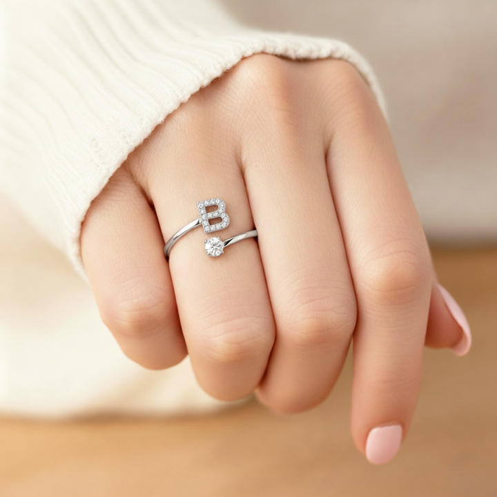 Anel Inicial Personalizado Charmoso