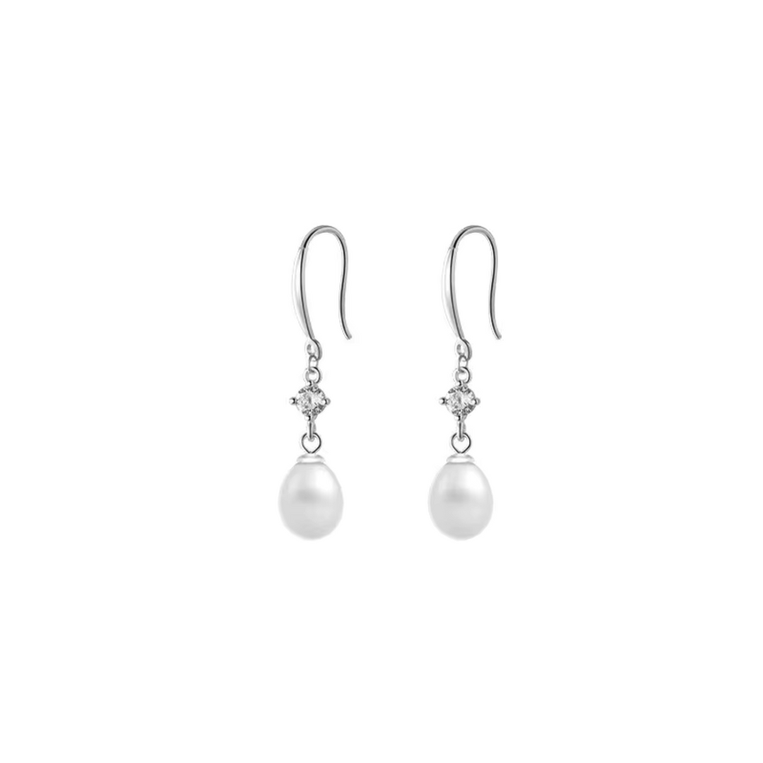 Brincos Elegantes de Pérola Barroca