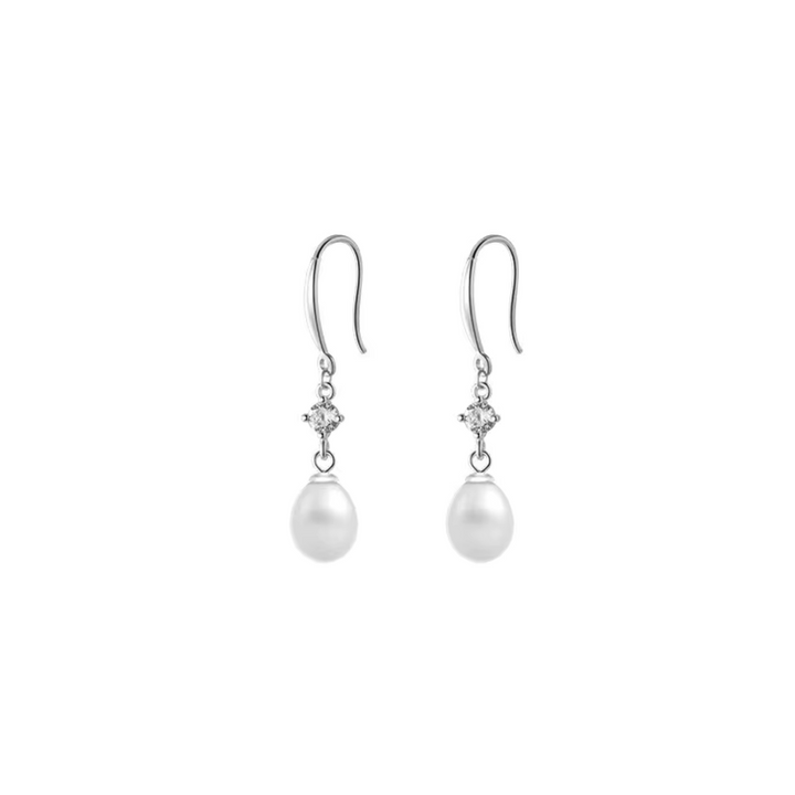 Brincos Elegantes de Pérola Barroca