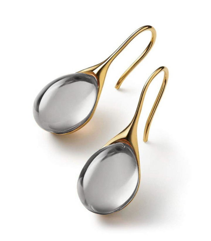 Brincos de Gota de Vidro
