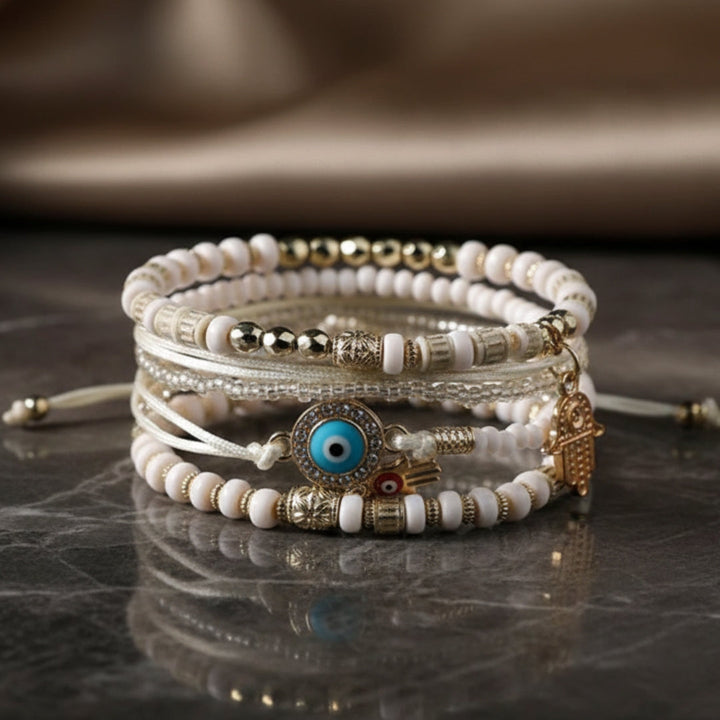 Pacote de Pulseiras Hamsa