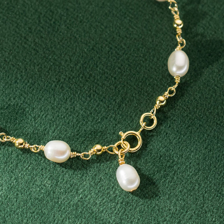 Pulseira de Pérolas Barrocas