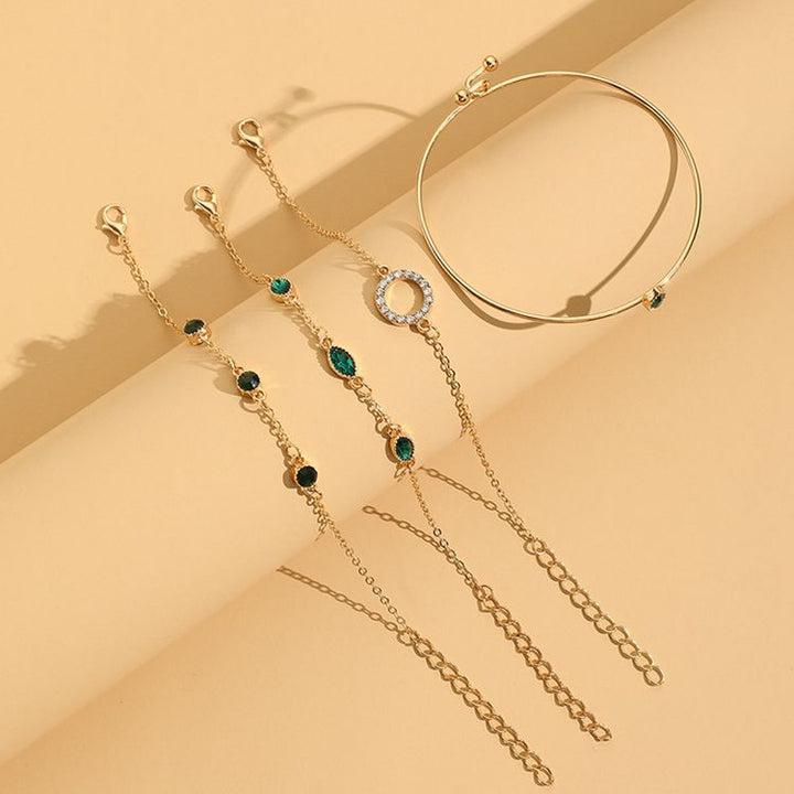 Conjunto de Pulseiras Champs Emerald