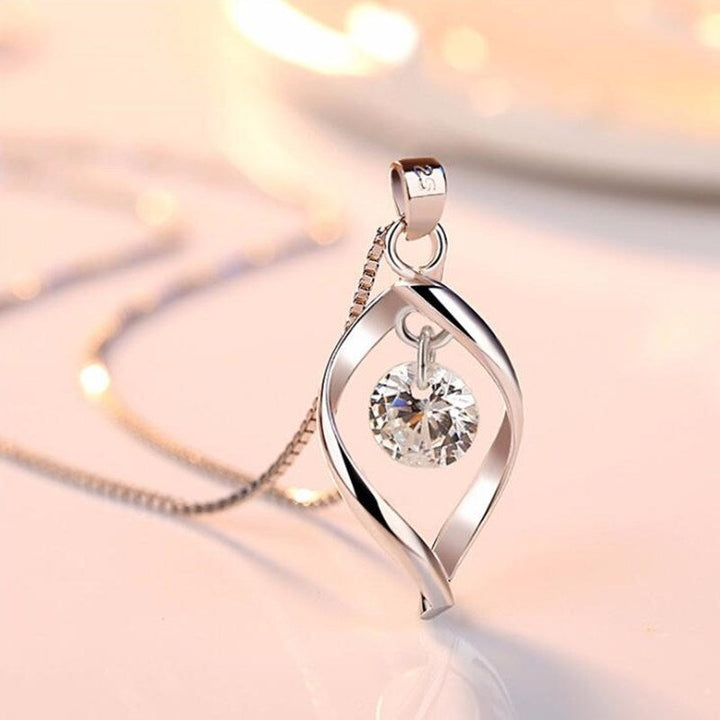Pingente de Cristal de Zircônia Prata