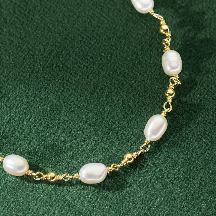 Pulseira de Pérolas Barrocas