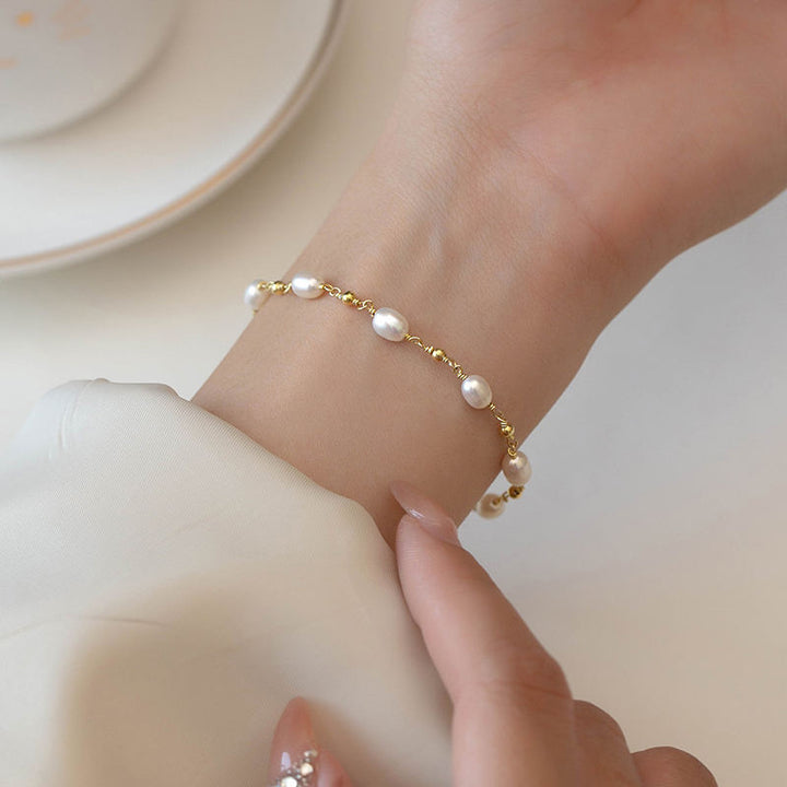 Pulseira de Pérolas Barrocas