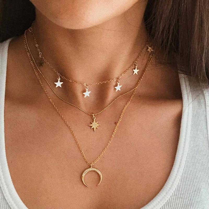 Colar da Lua em Ouro
