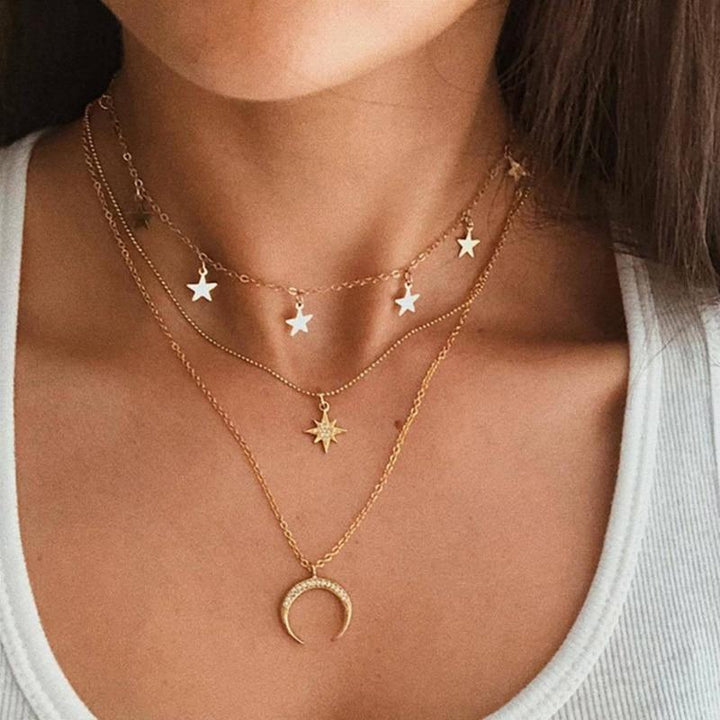 Colar da Lua em Ouro