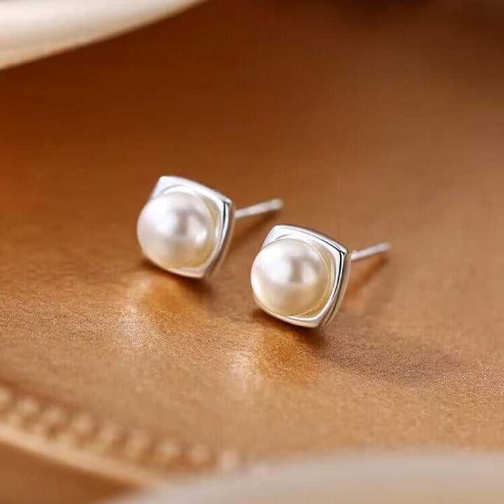 Brincos Elegantes de Pérola de Água Doce