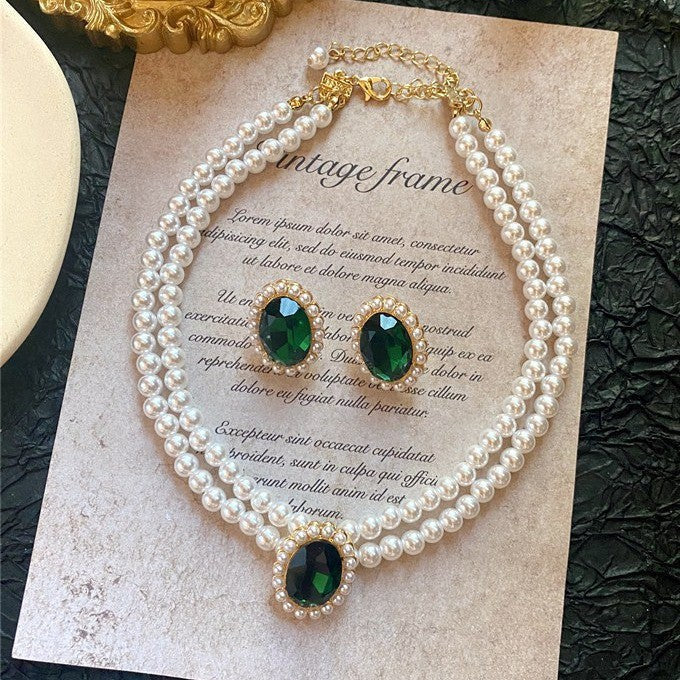 Conjunto de Joias Imperial Pearl Emerald