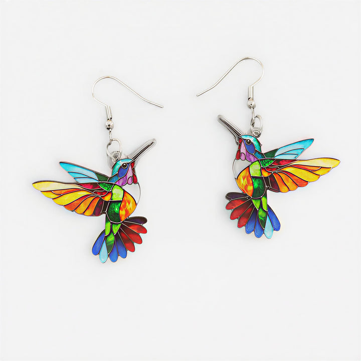 Brinco de Beija-flor Elegante com Colar Grátis | Oferta Limitada