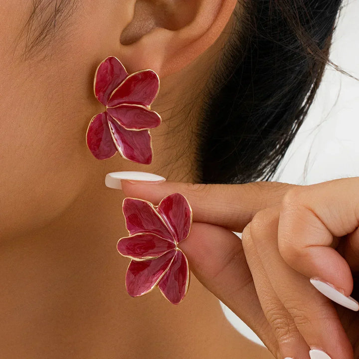 Deslumbrantes Brincos Vintage Florais