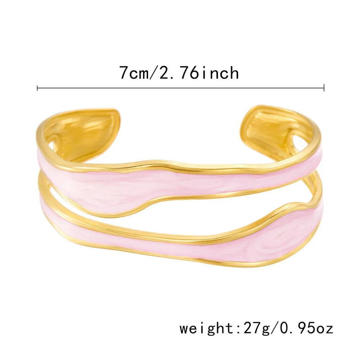 Pulseira de Aço Inoxidável Modern Wave