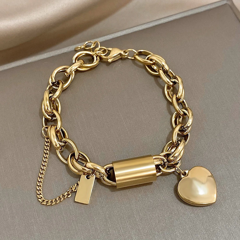 Pulseira Dourada Chunky