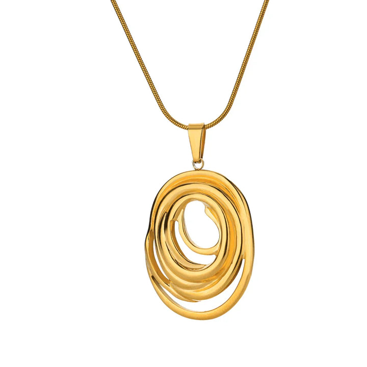 Colar com Pingente Oval