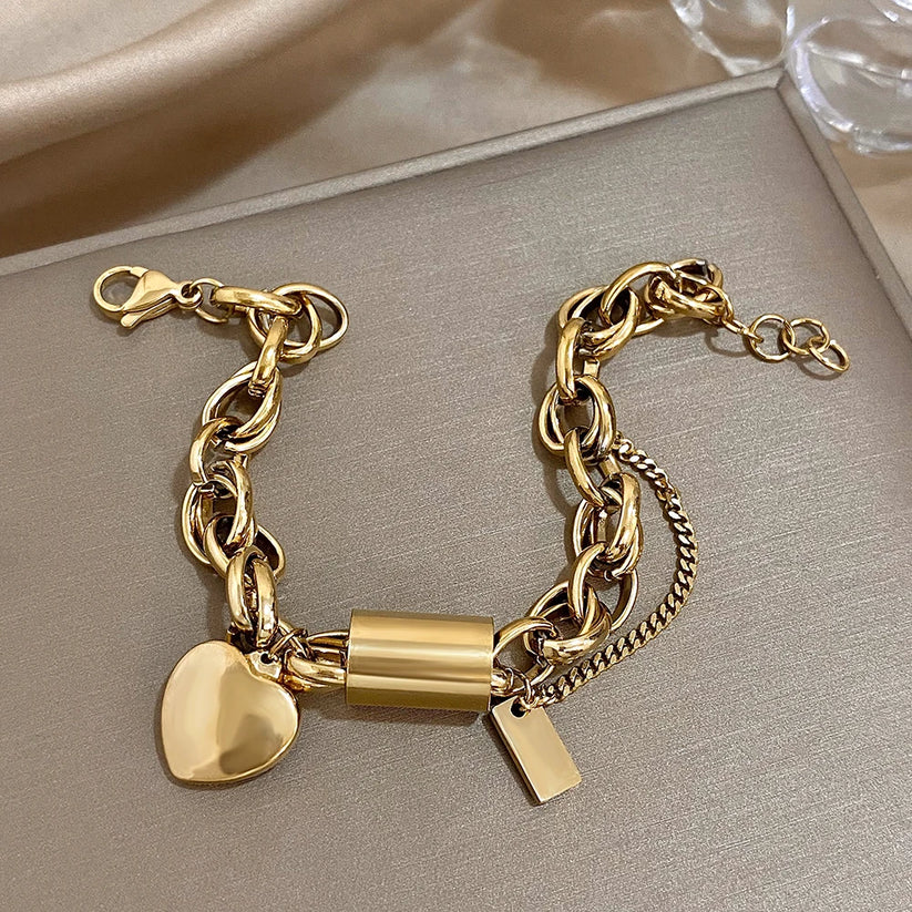 Pulseira Dourada Chunky